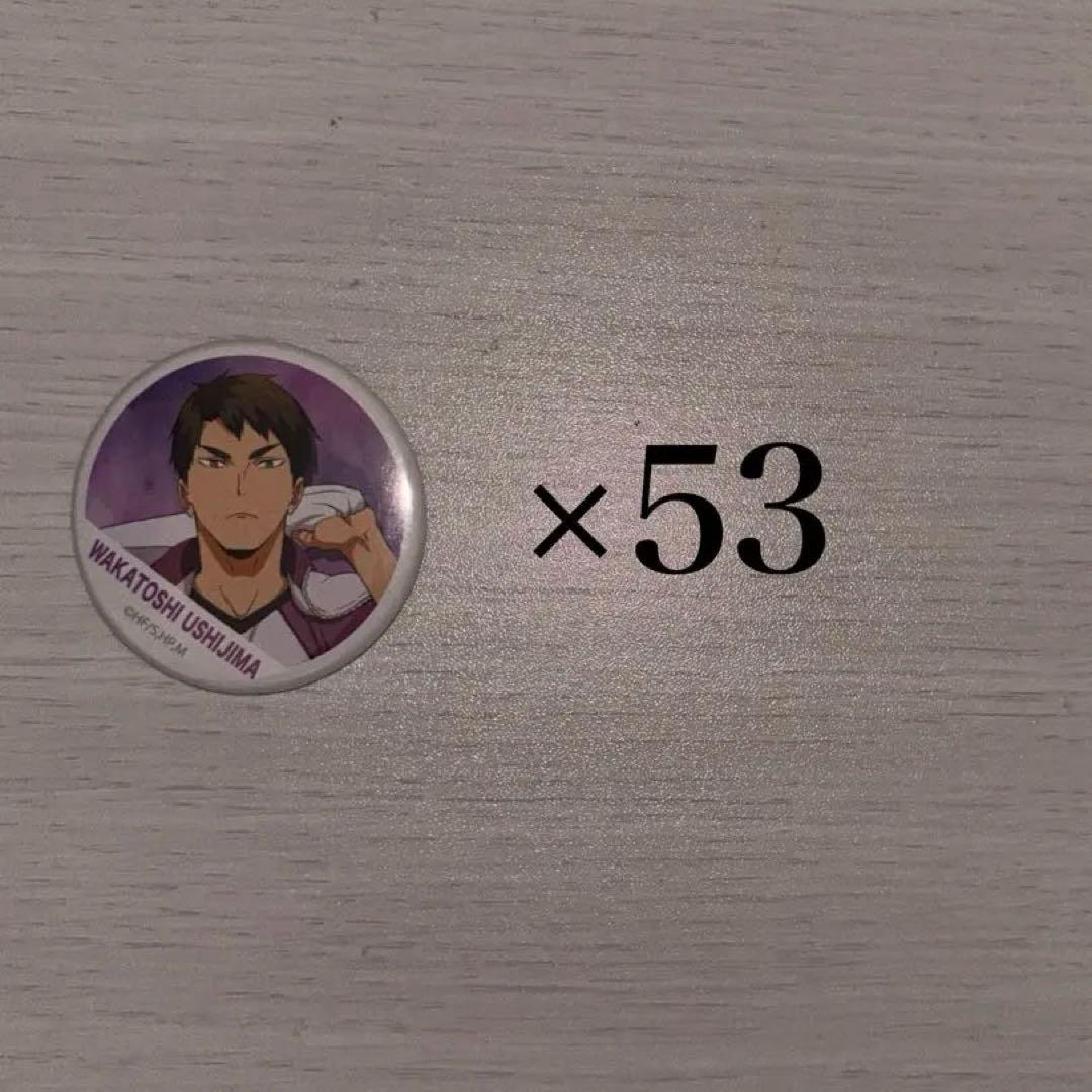 ハイキュー 牛島若利 横断幕 缶バッジ