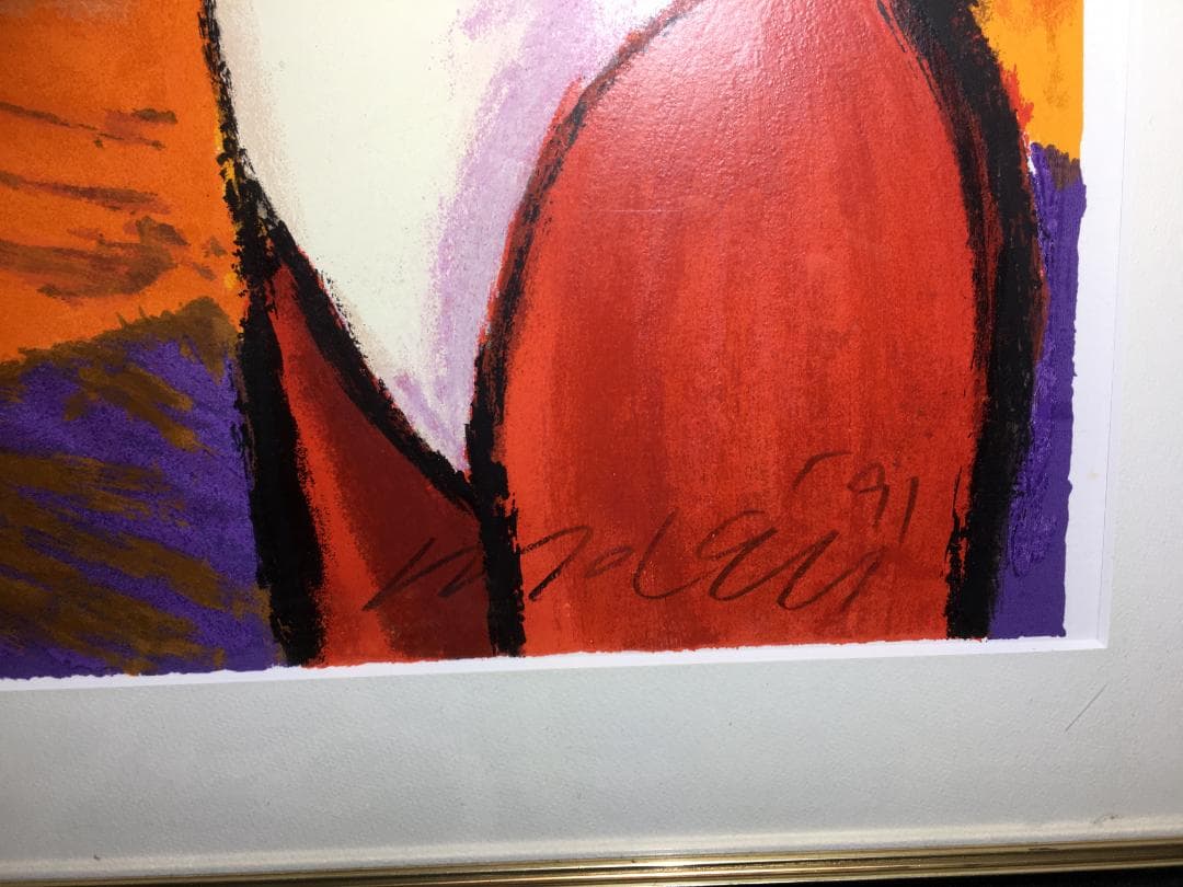 【真作】Michael Leu　マイケル・ルー　シルクスクリーン　直筆サイン