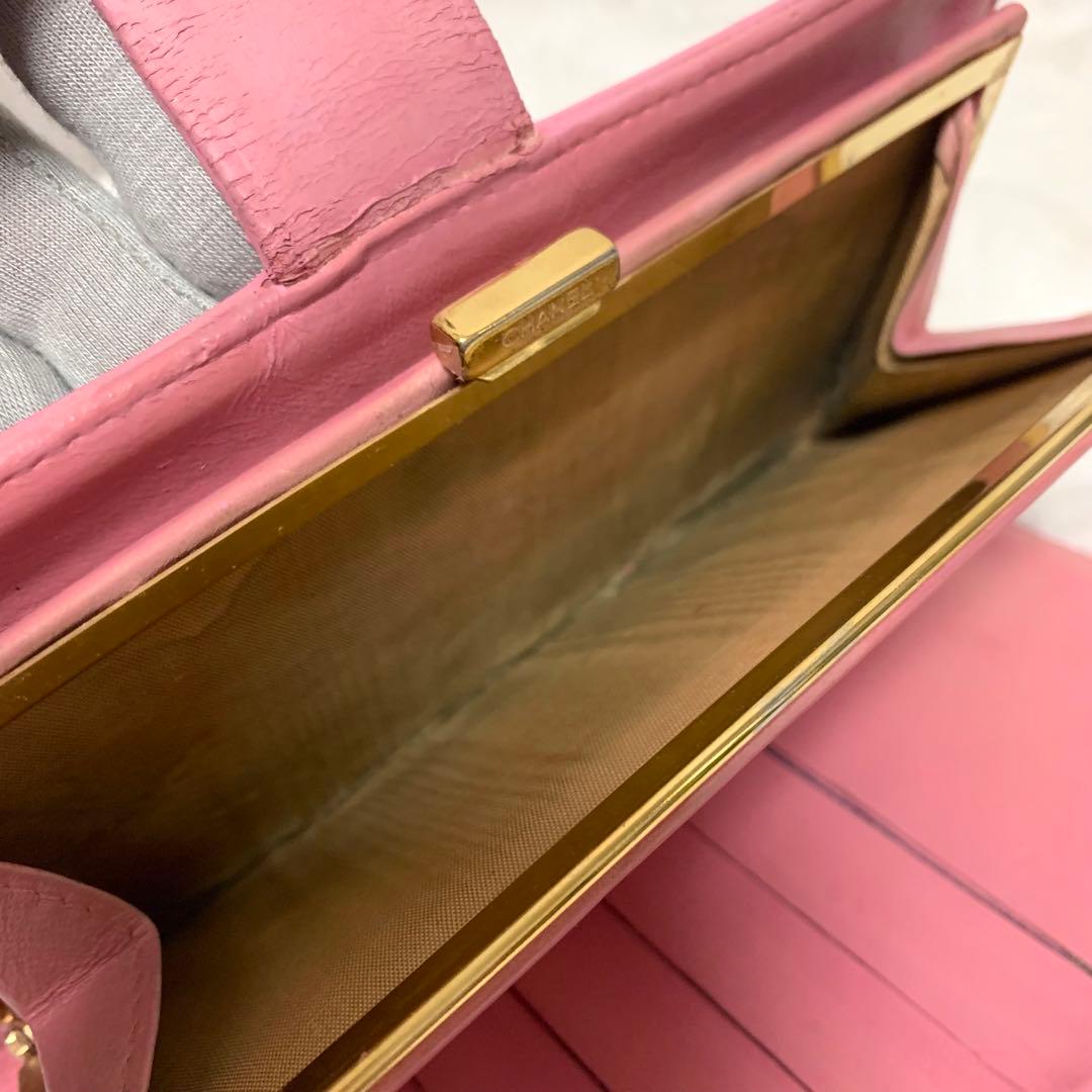 みつこCHANE シャネル　キャビアスキン　ピンク　ココマーク