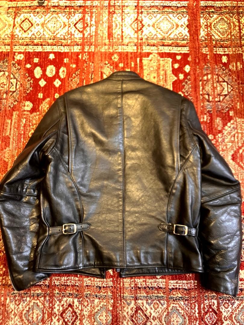 vanson 42 シルバーカスタム　レザー シングルライダース　キルティング