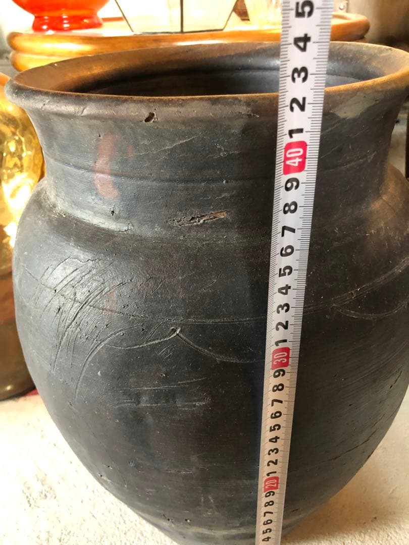 骨董　壷　水甕　広口壷