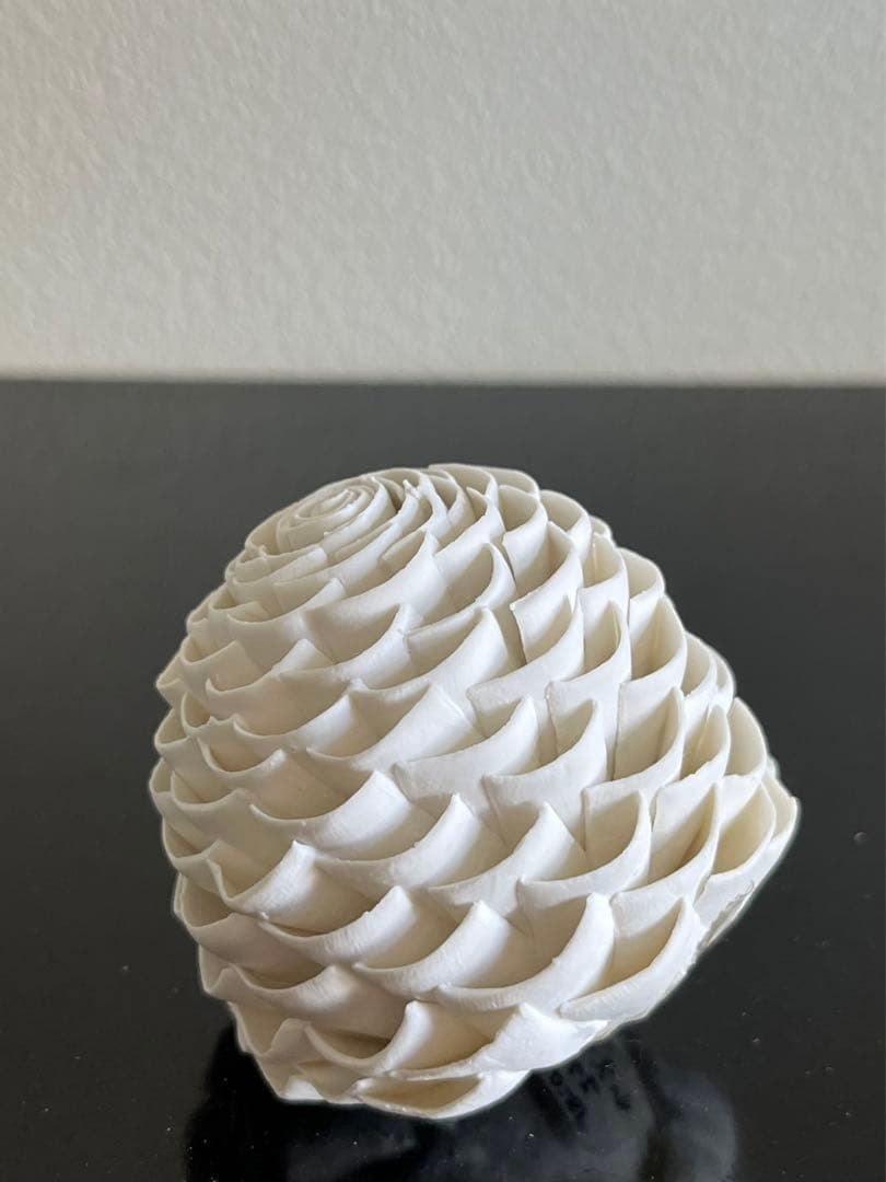 山元規子　オブジェ　陶ー卵殻ー（S）見立て　茶室飾　茶道　インテリア　アート