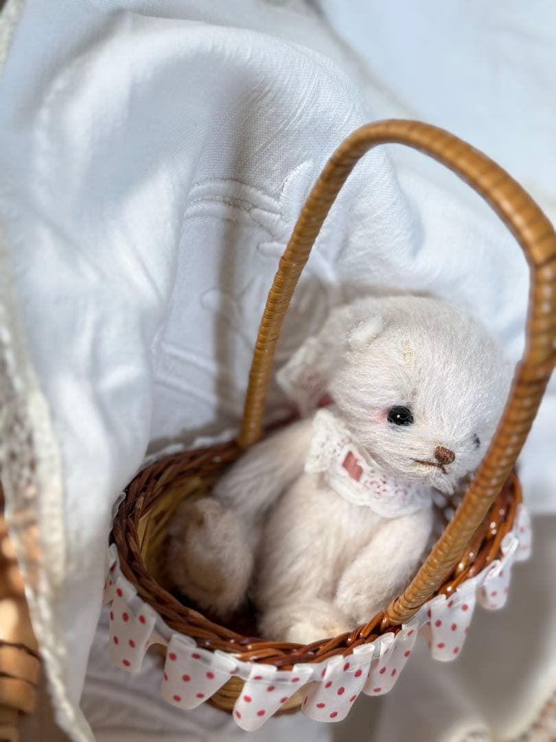 ぽ*る様 テディベア　作家様　にっこり笑顔の小さい子　ベア　クマ　くま　ぬいぐる