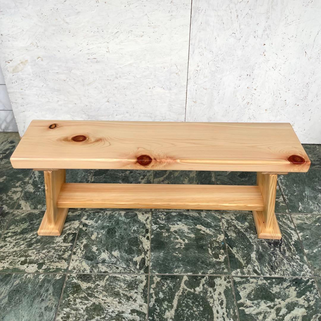国産ひのき　ダイニングベンチ　木製ベンチ　スツール