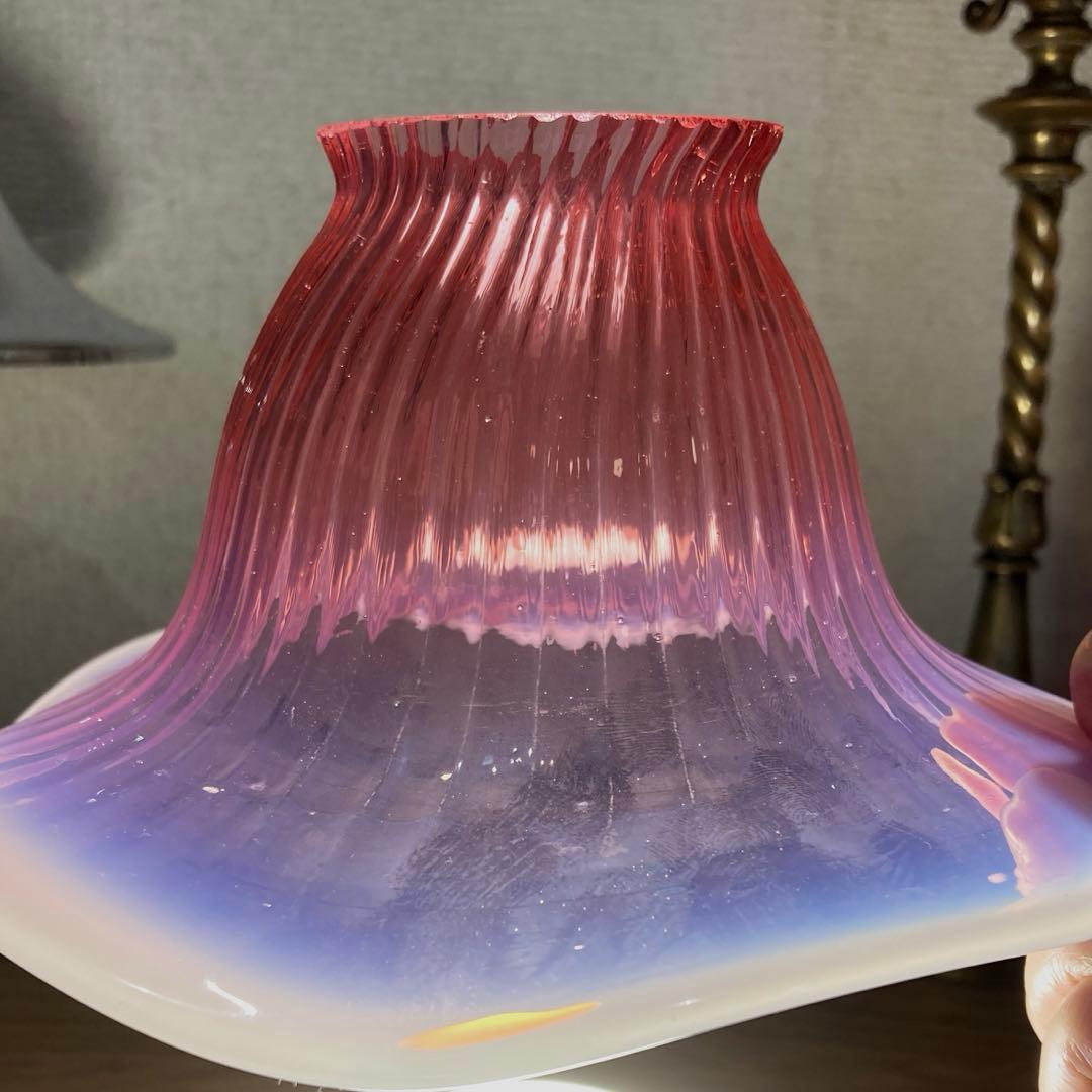 アーリーフェントン　1910年　ランプシェード　アンティーク　オパールセント