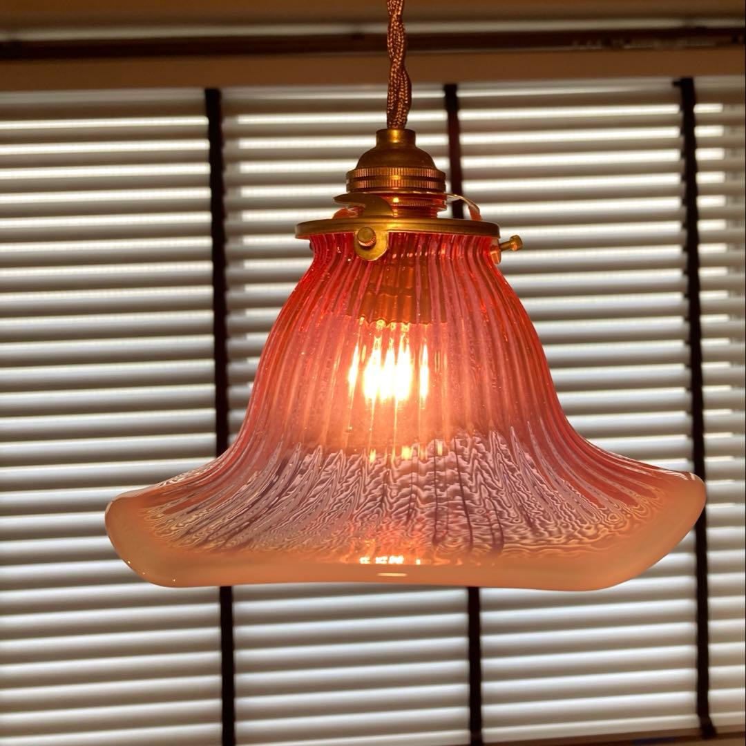 アーリーフェントン　1910年　ランプシェード　アンティーク　オパールセント