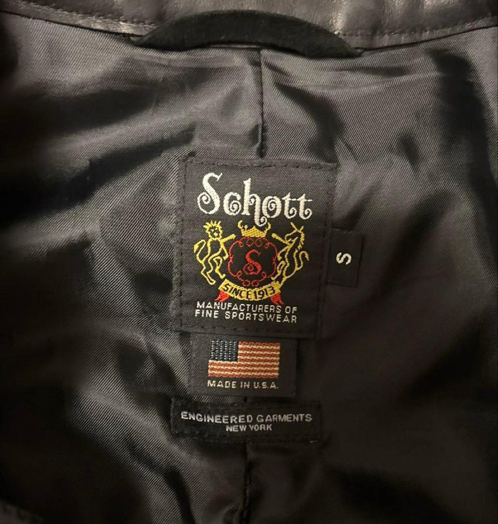 ENGINEERED GARMENTS × SCHOTT ライダースジャケット