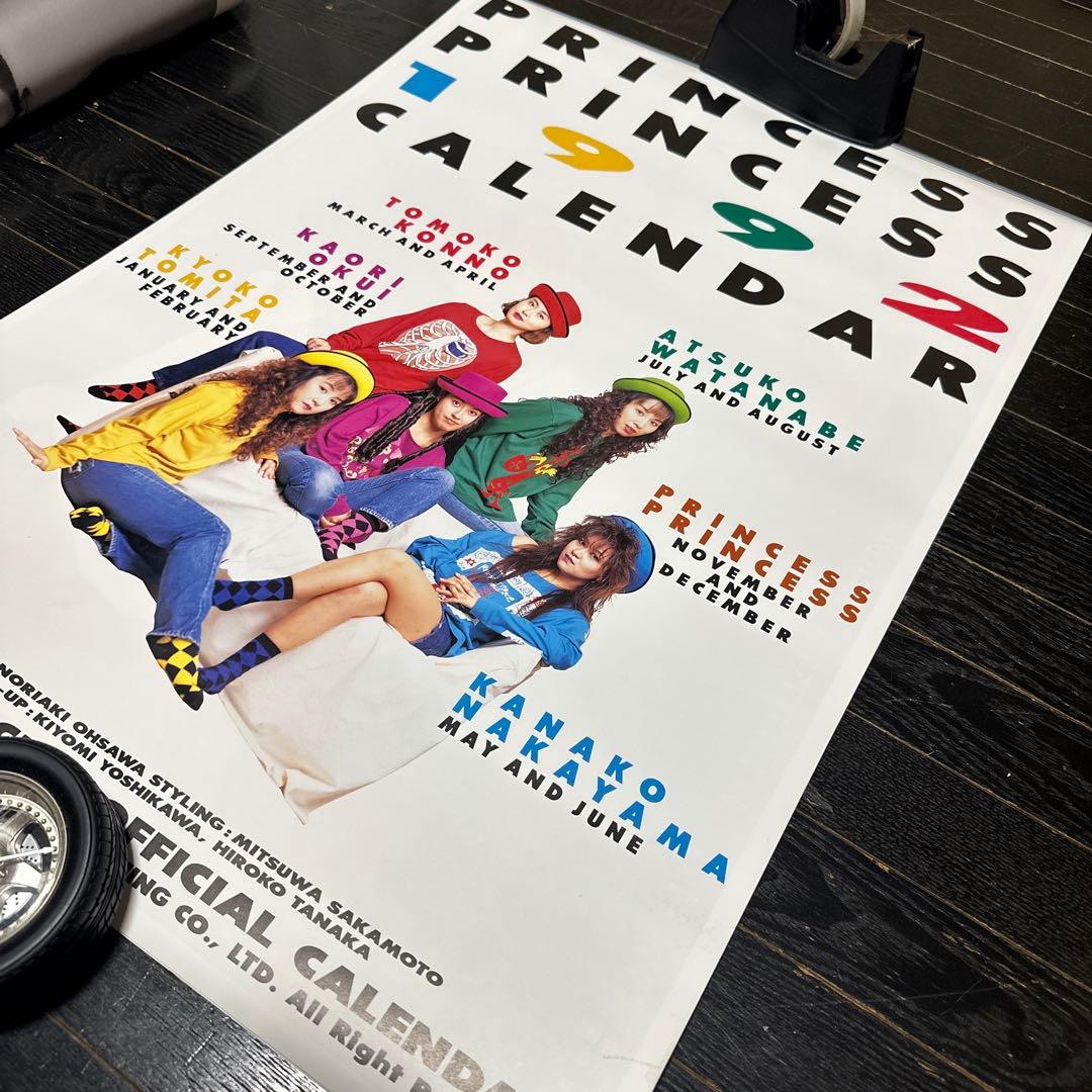 大セール品　プリンセスプリンセス　B2 カレンダー　1992年　ミュージシャン
