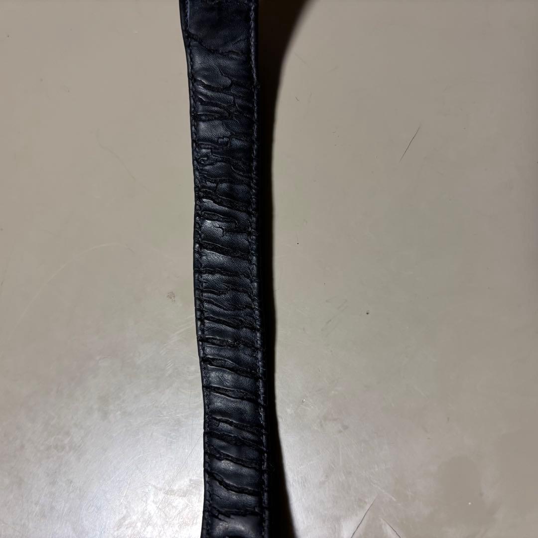 クロムハーツ　レザーブレスレット　正規品　スターボタン