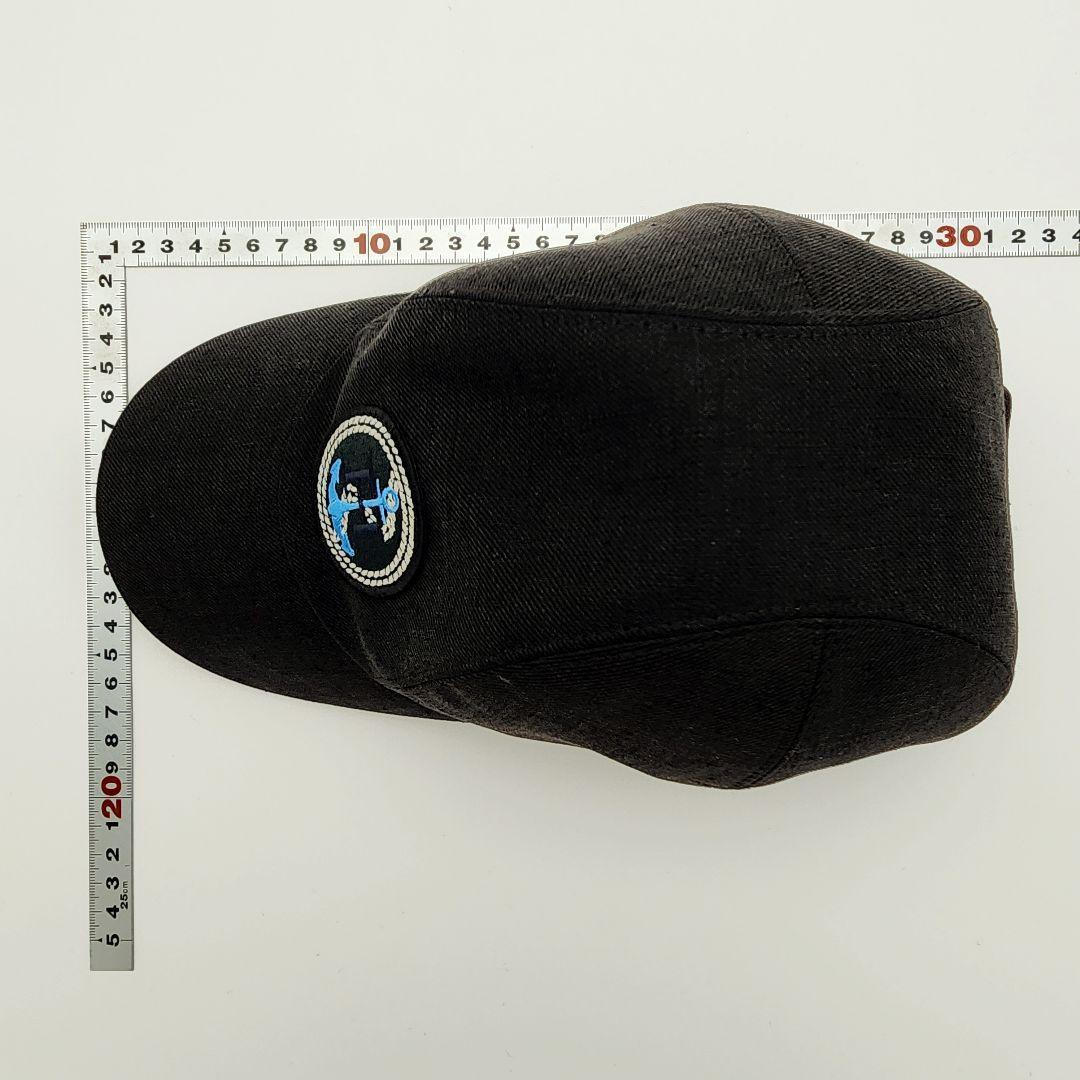 HERMES エルメス キャップ 帽子 ワッペン いかり ロープ 58サイズ.