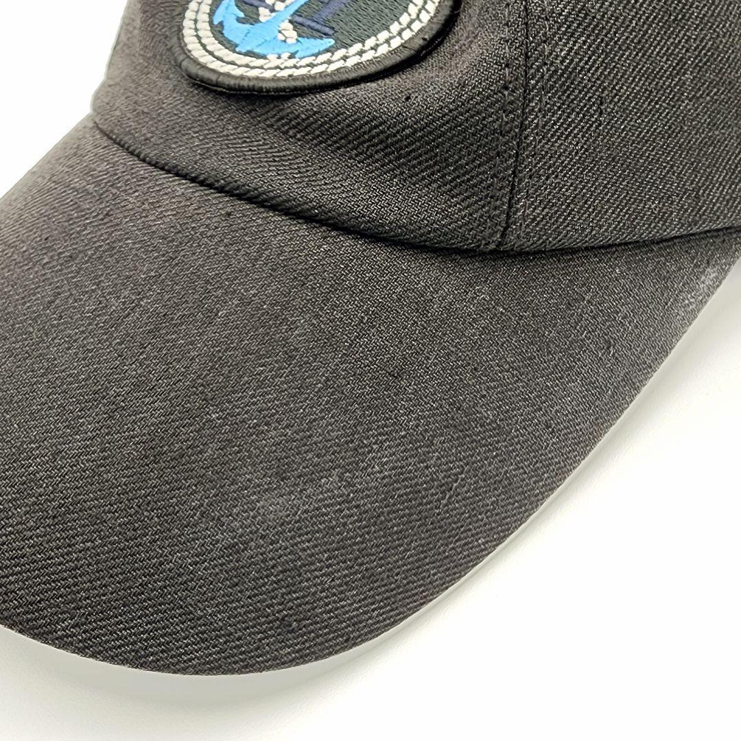 HERMES エルメス キャップ 帽子 ワッペン いかり ロープ 58サイズ.