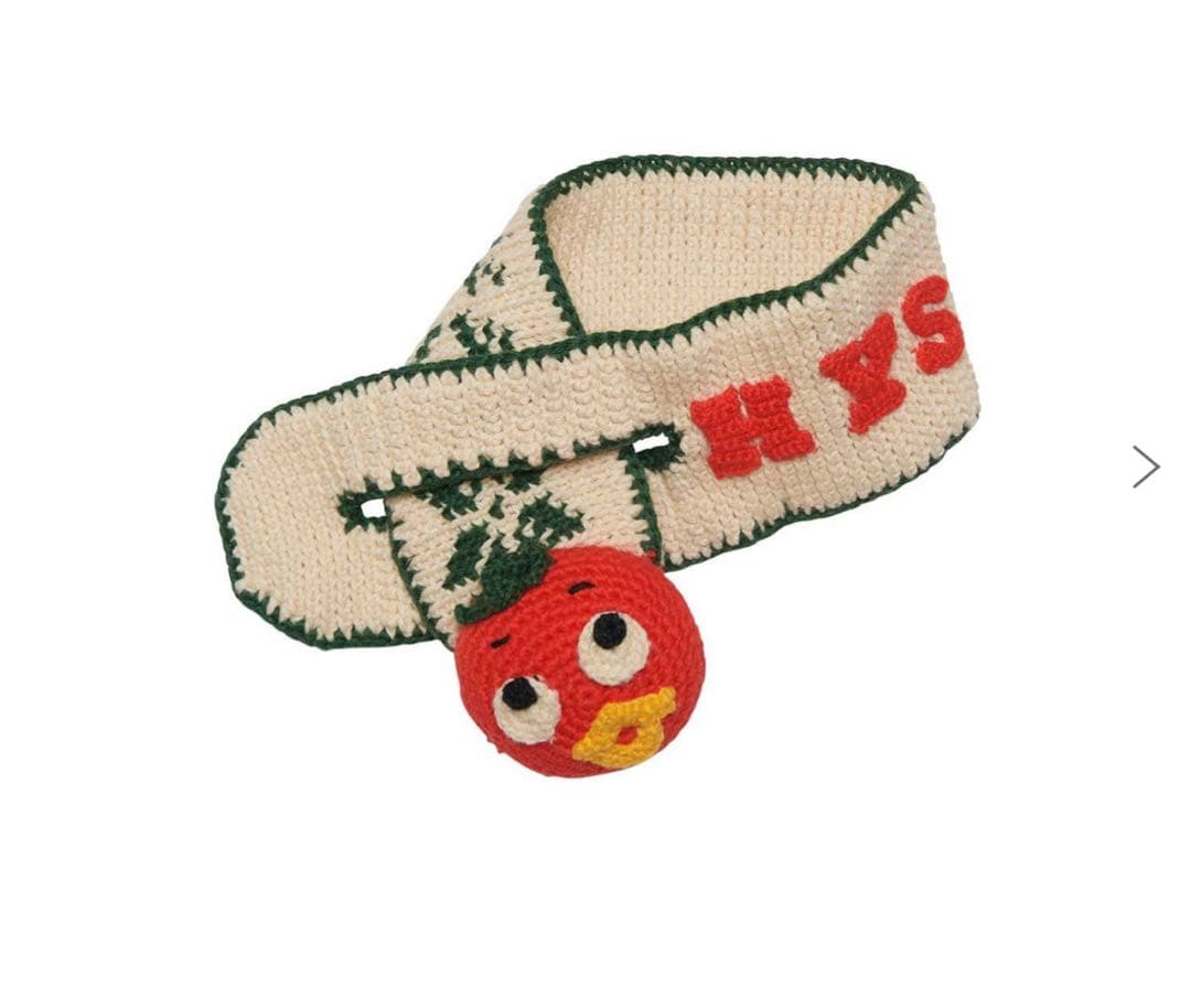 HYSTERIC GLAMOUR 編み物マフラー トマトバード