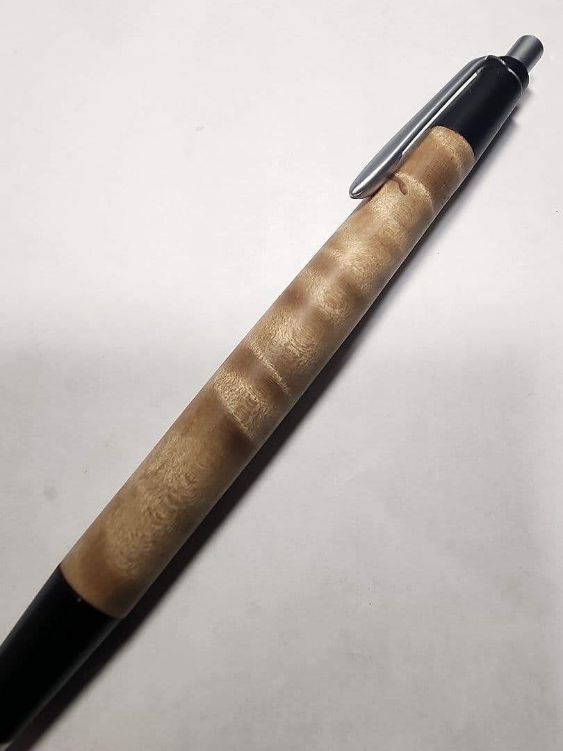 【訳有り】野原工芸？ボナンペン？　杢軸 マーブルウッド　ボールペン