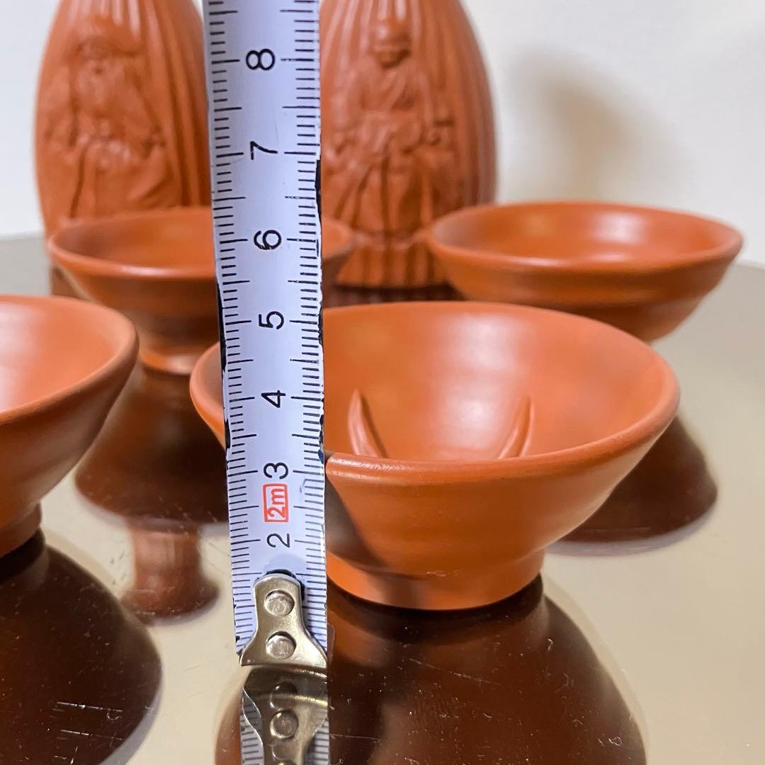 常滑焼 朱泥 酒器揃 『般若』『おかめ』