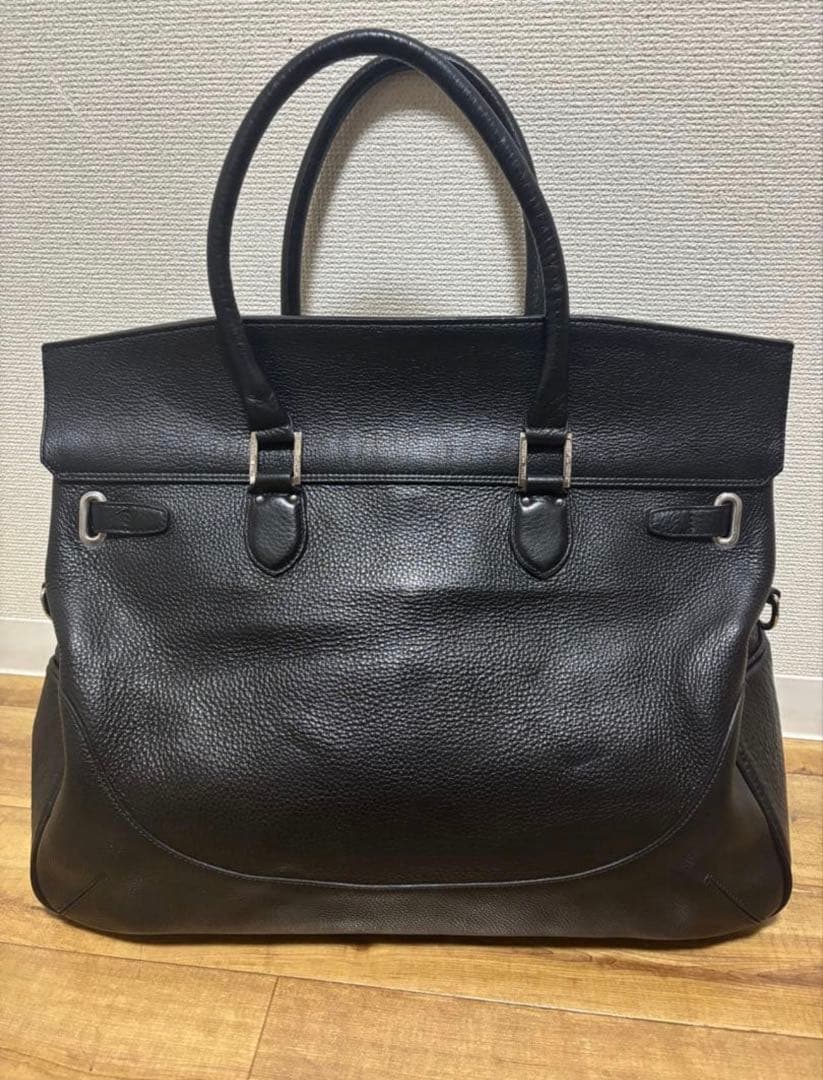 ペッレモルビダ メイデンヴォヤージュ フラップボストンバッグ 黒　Lサイズ