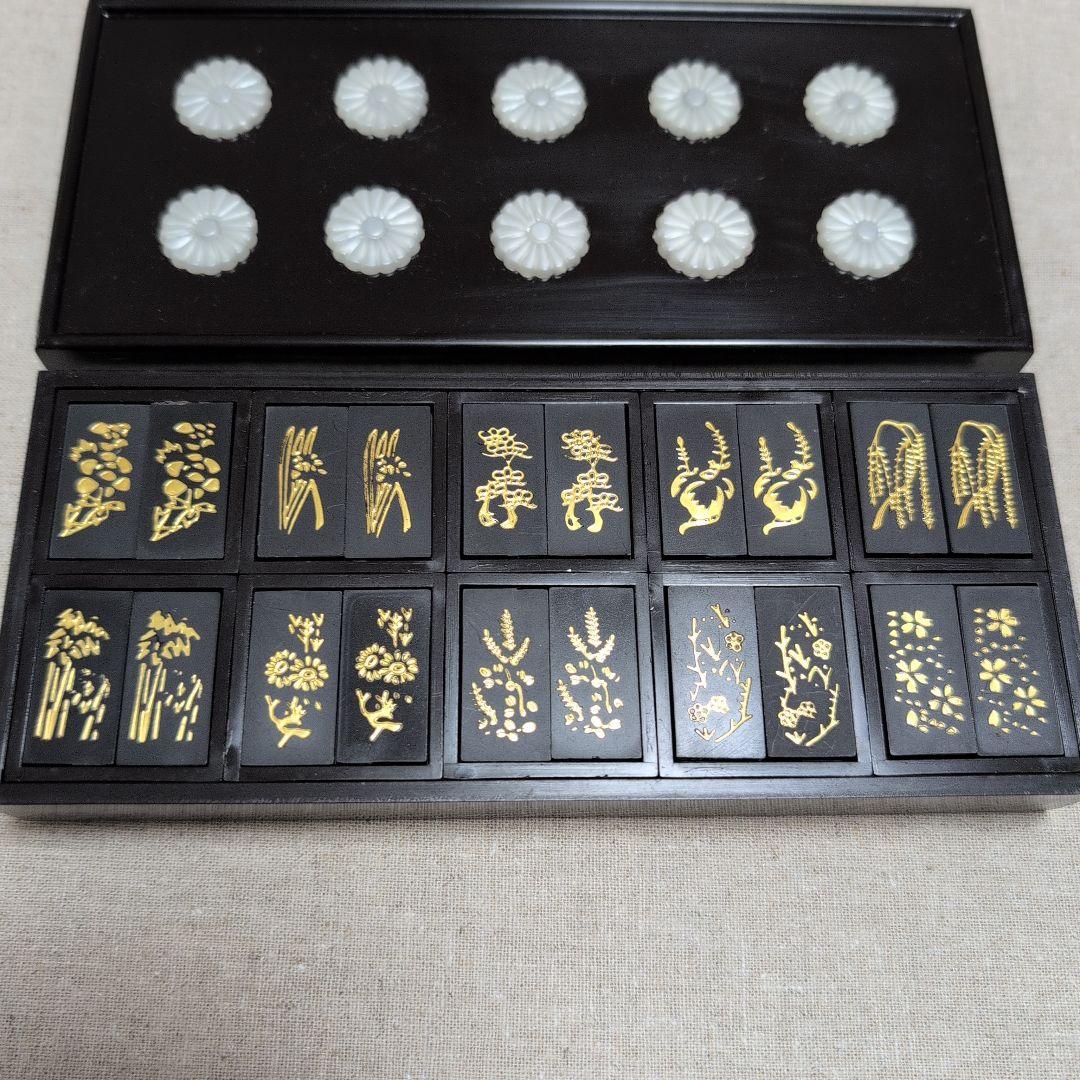 茶道具　十種香札　樹脂製　黒　元箱入り