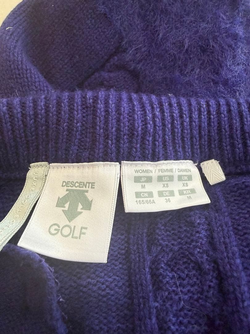 Descenteパープル タートルネック上下