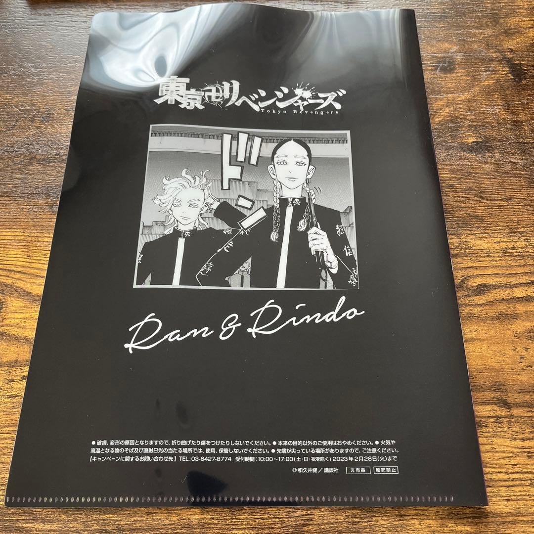 東リべ　原画展アートパネル2種　非売品クリアファイルセット