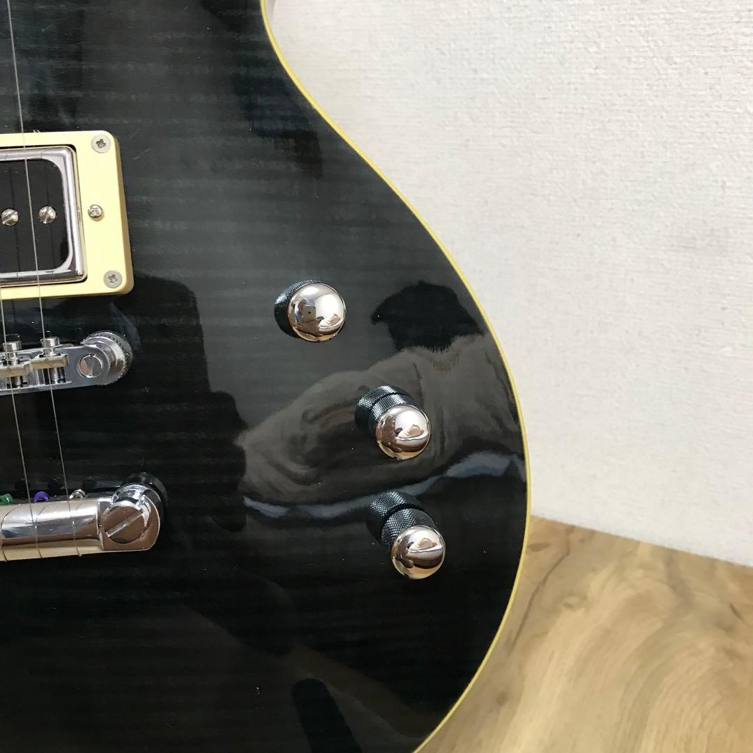 レスポールタイプ エレキギター ブラック P-90搭載 そこそこ美中古ギター