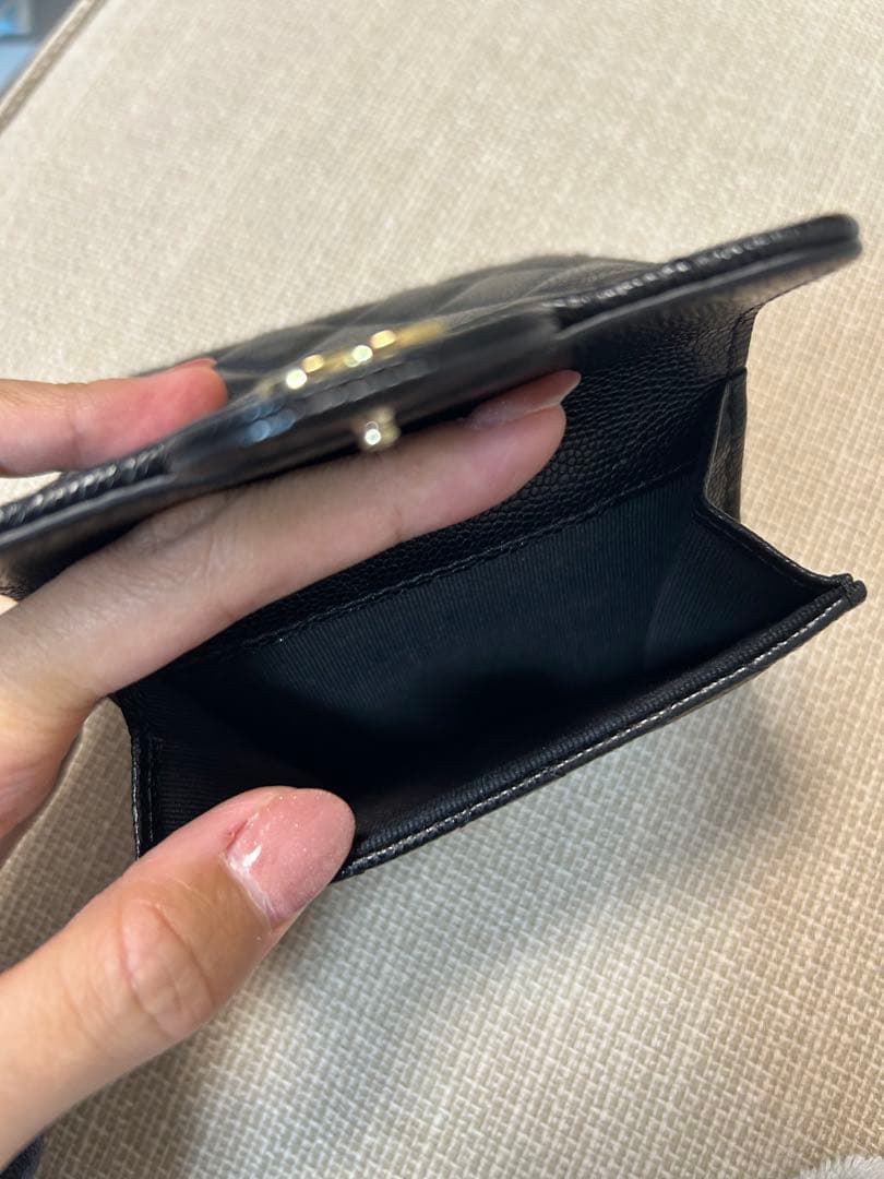 CHANEL ブラックレザー 財布