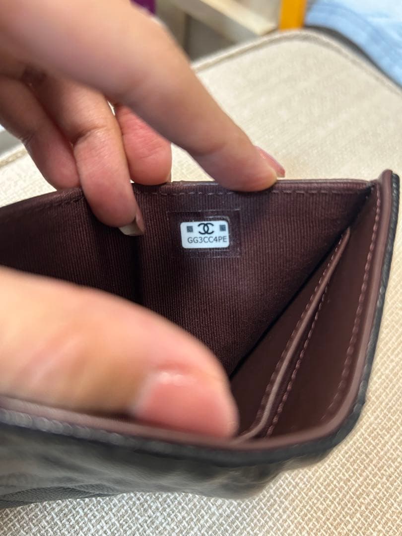 CHANEL ブラックレザー 財布