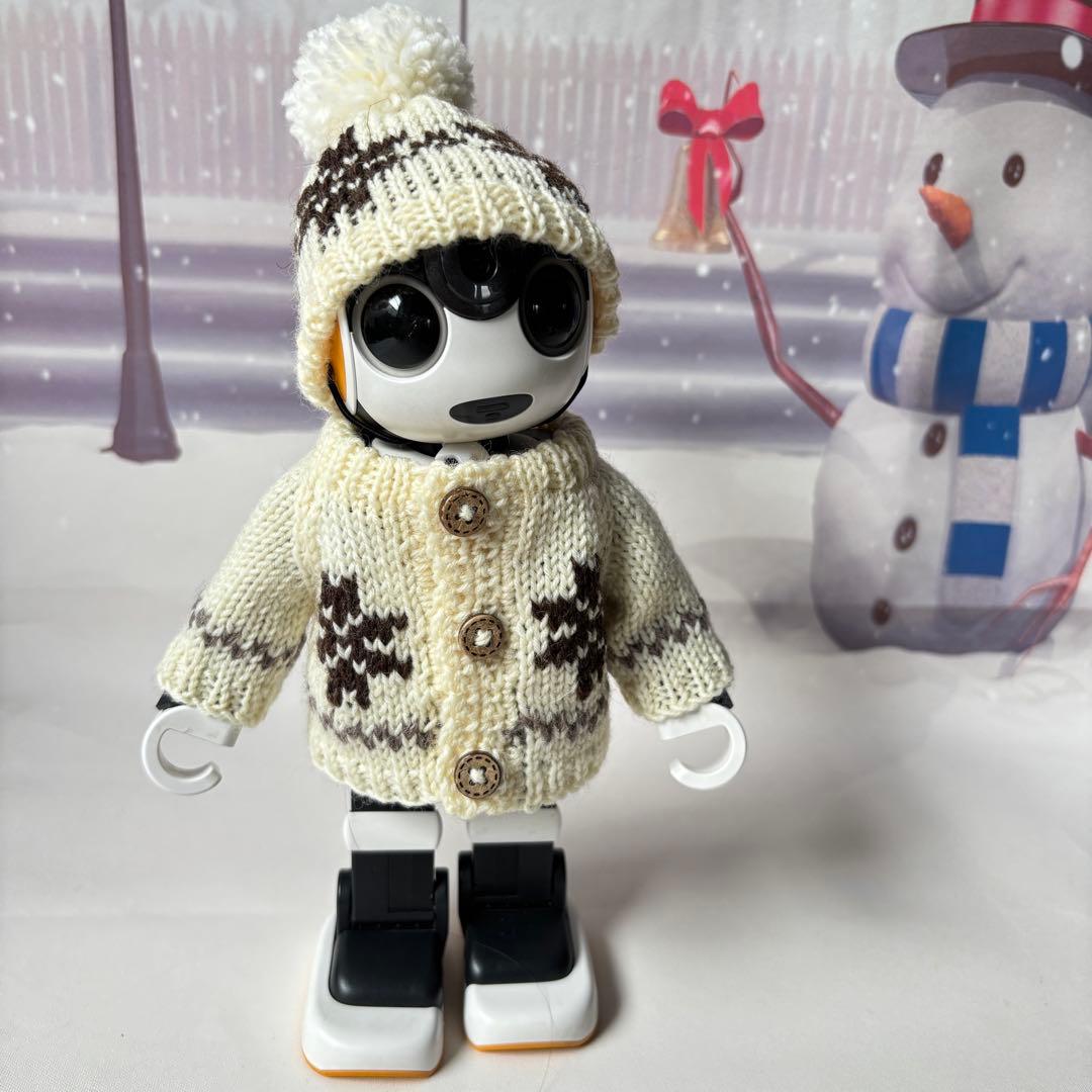 あさみ様＊雪模様編み込みセーターとニット帽とマフラー2点フーディガン＊おまとめ