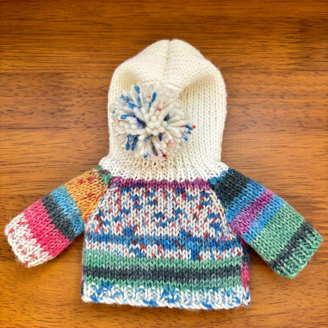 あさみ様＊雪模様編み込みセーターとニット帽とマフラー2点フーディガン＊おまとめ