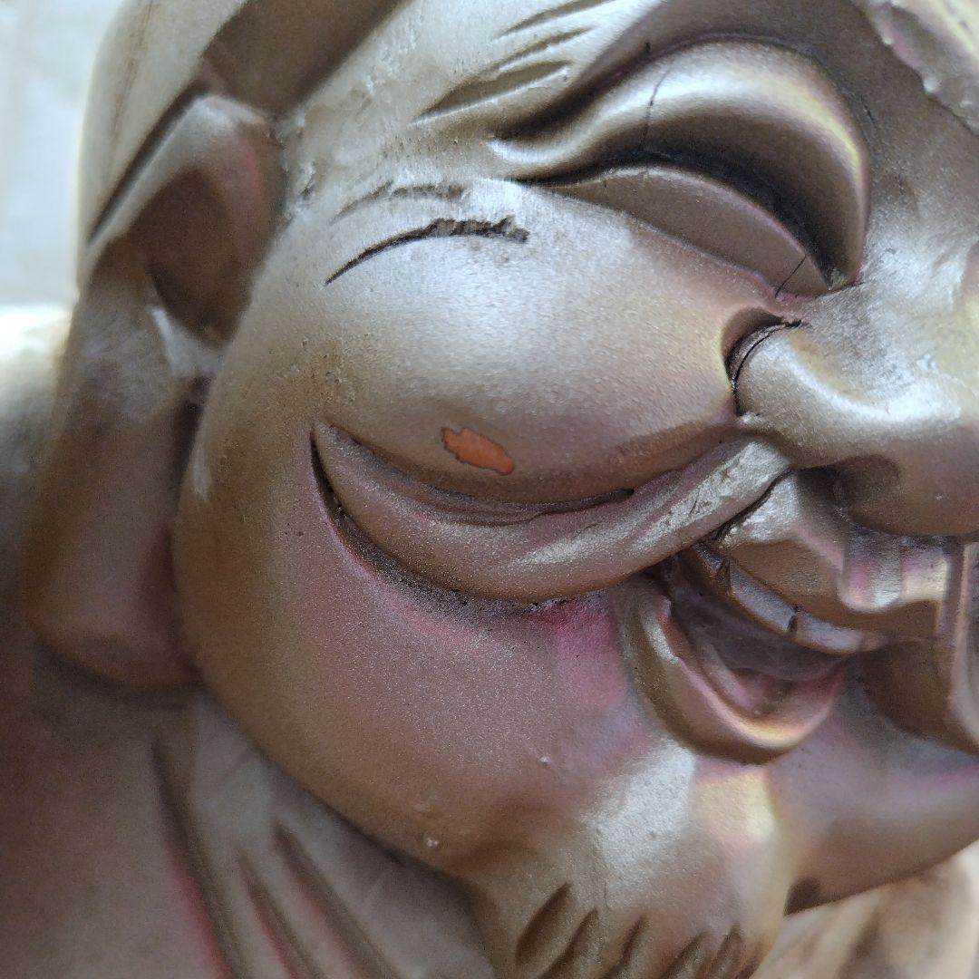 木彫り 大黒天 Statue Lucky God Vintage