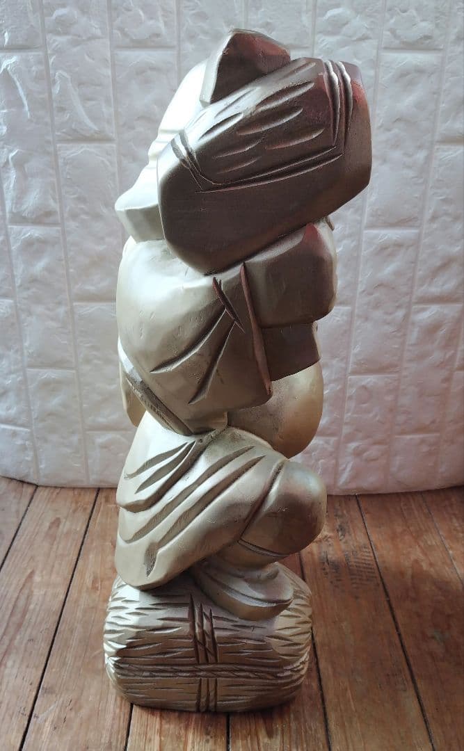 木彫り 大黒天 Statue Lucky God Vintage