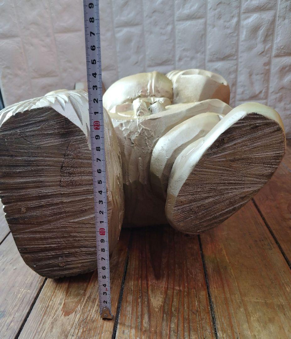 木彫り 大黒天 Statue Lucky God Vintage