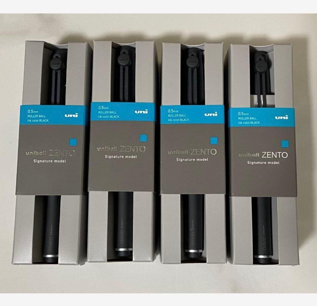 uniball ZENTO ユニボールゼント シグニチャー ブラック 4本セット