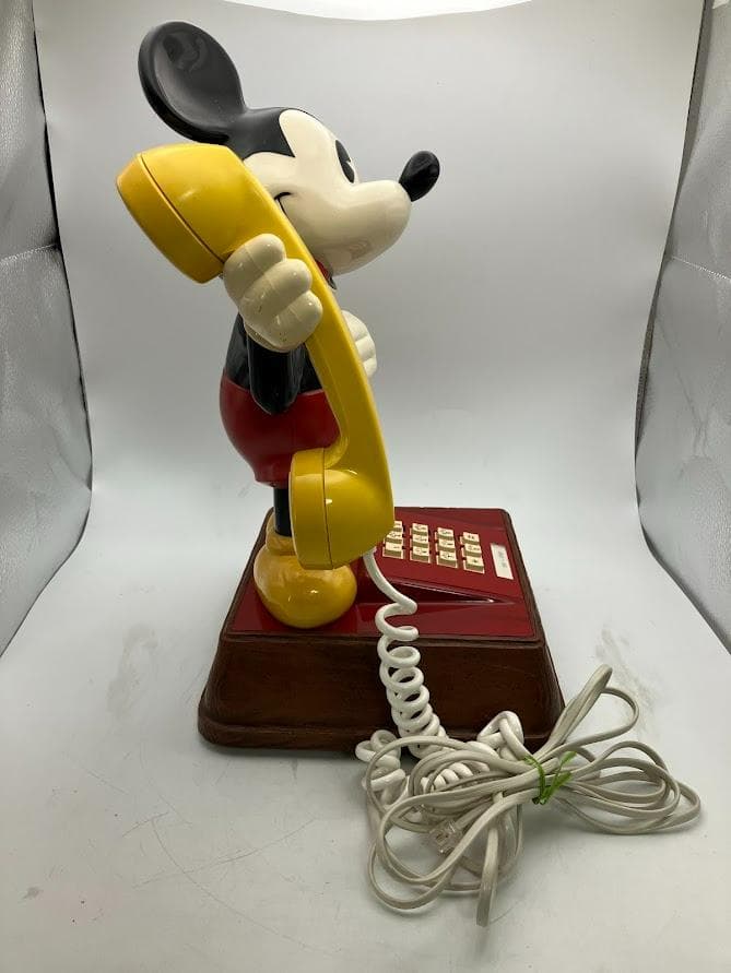 【激レア】　レトロ　アンティーク　ミッキーマウス　プッシュ式　電話機
