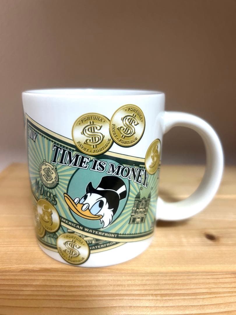 スクルージマクダック 紙幣 マグカップ 金貨