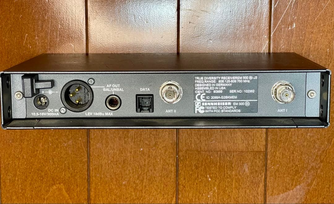 6セット SENNHEISER ワイヤレスセット。ACアダプター・アンテナ付