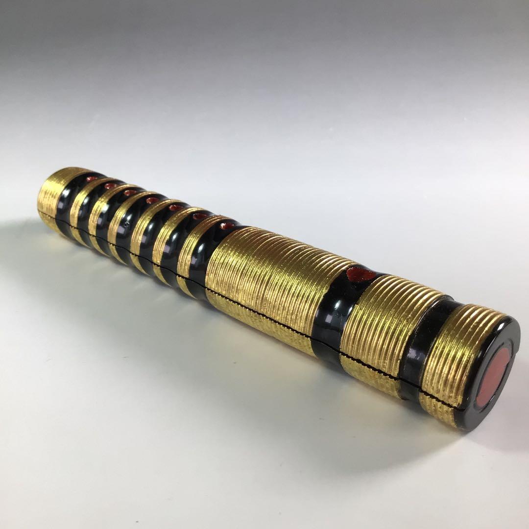 Ｒ６６４　香合　『北村葵春作』『木製』『内金地』『笛香合』　共箱　茶道具