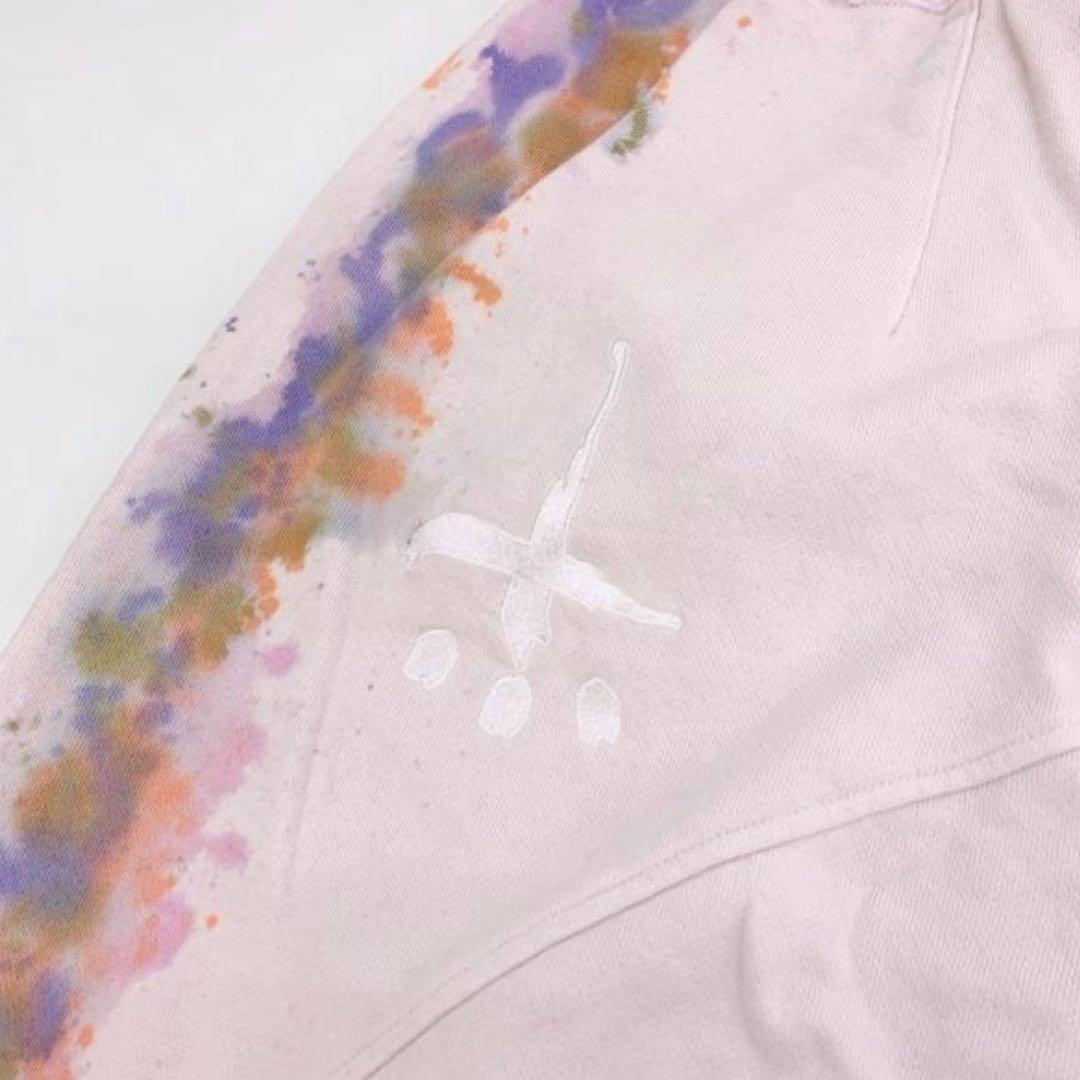 【新品】CVTVLISTカタリスト　ロゴ刺繍ブリーチ加工サルエルスウェットパンツ