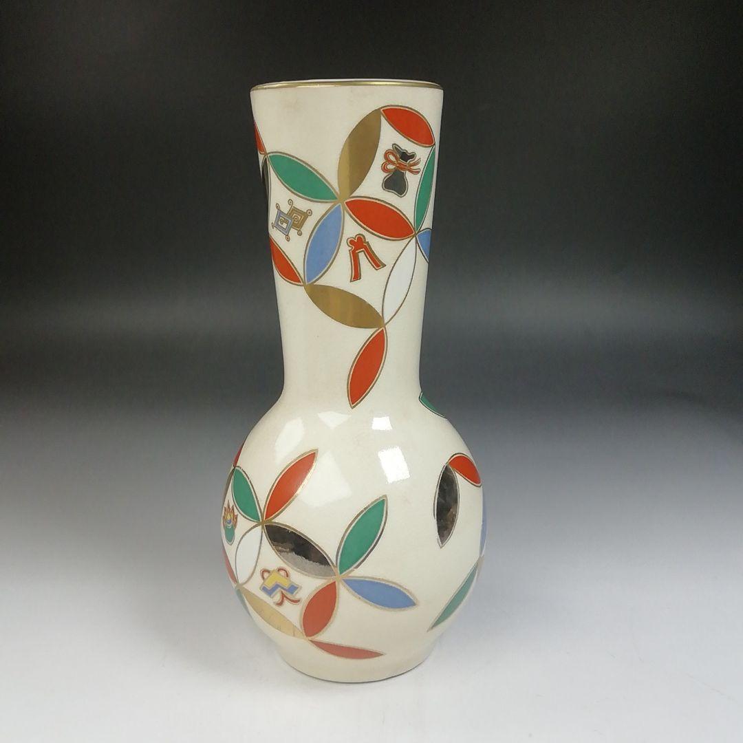 Ｔ９７０　皆具　『仁清写　七宝文宝尽』『原平窯　加藤昌山 造』　共箱　茶道具