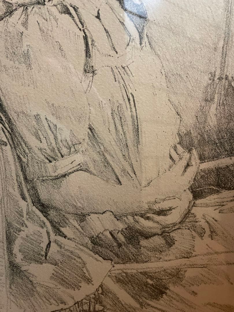 小磯良平　少女　リトグラフ80/125保証