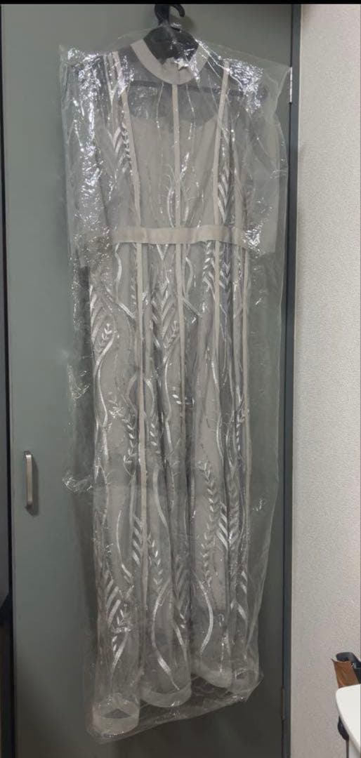 【LEJA】パーティードレス レース プチフリル ロングドレス ワンピース 美品