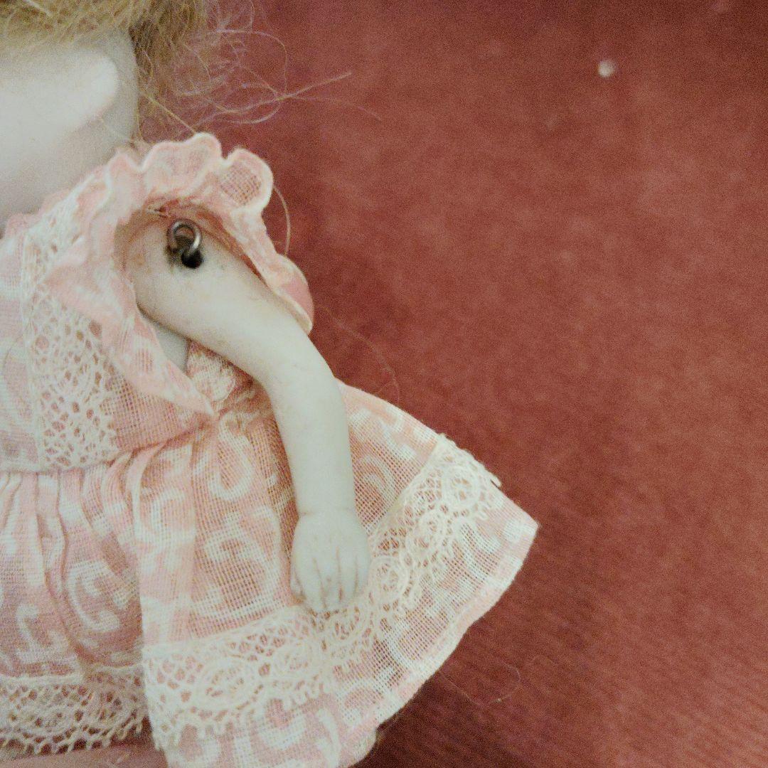 ミニョネット♡ピンクブーツの可愛い女の子♡ケストナーアンティークドール