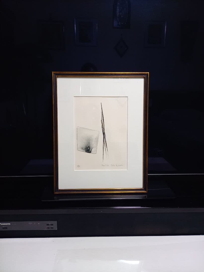 篠田桃紅 「Factio」リトグラフ　no.14/55　版画　1992年　額装品