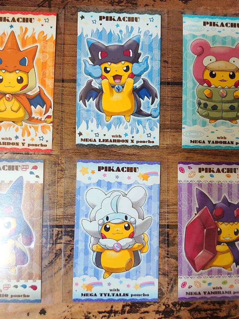 メガキャンペーン 第1弾 名刺カード 6種 ピカチュウ メガシンカ ポンチョ ②