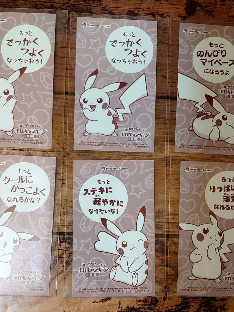 メガキャンペーン 第1弾 名刺カード 6種 ピカチュウ メガシンカ ポンチョ ②