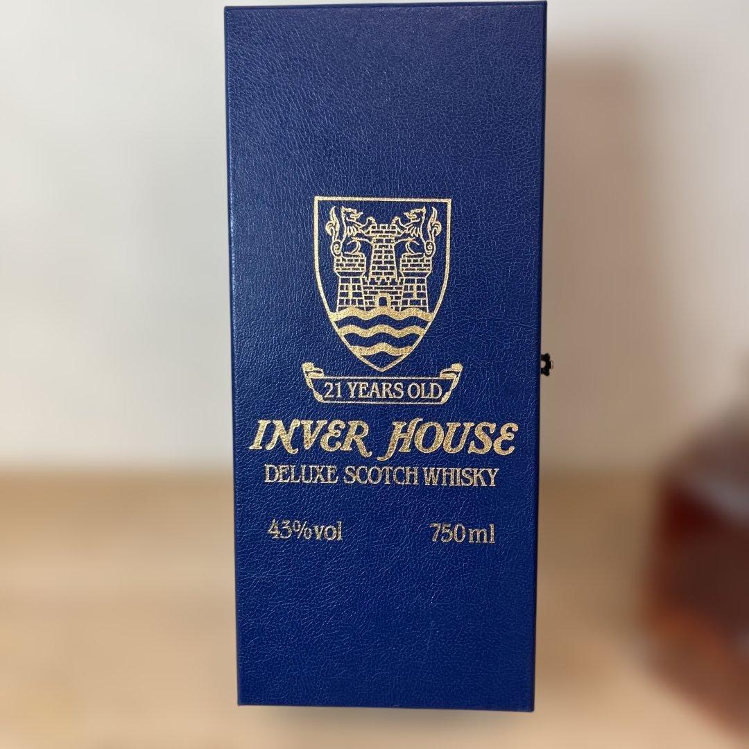 未開栓INVER HOUSE 21年 デラックススコッチウイスキー 750ml