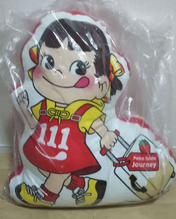 不二家　ペコちゃん　クッション　非売品　希少　レトロ　昭和