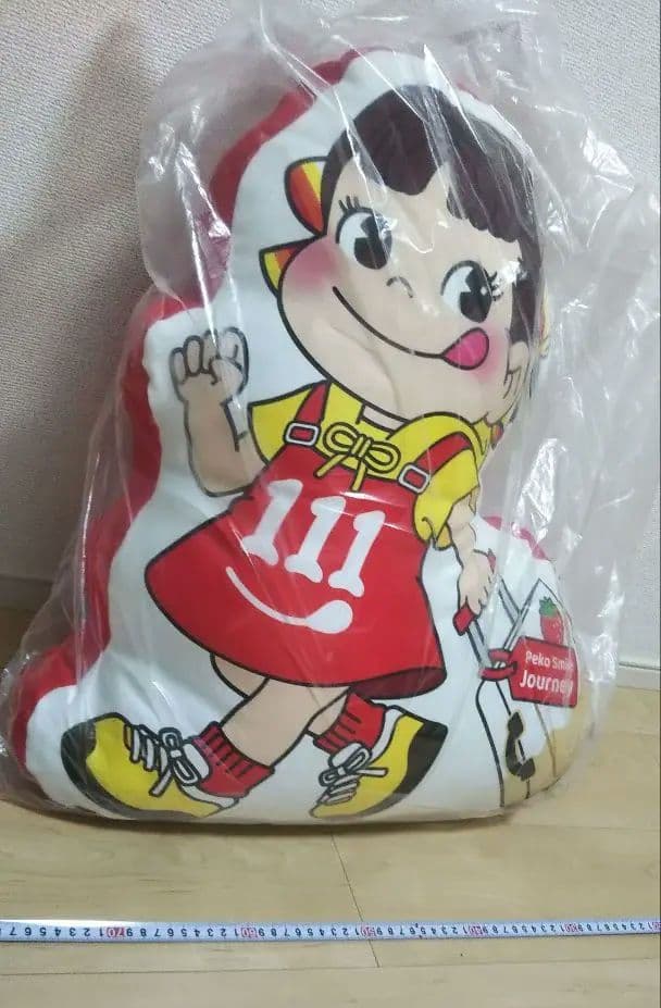 不二家　ペコちゃん　クッション　非売品　希少　レトロ　昭和