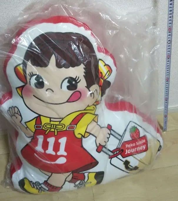 不二家　ペコちゃん　クッション　非売品　希少　レトロ　昭和