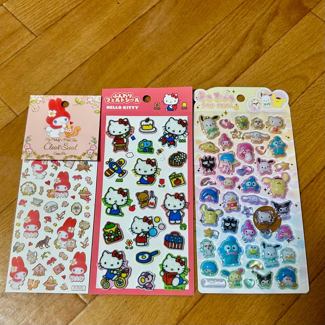 サンリオシールまとめ売り　74枚