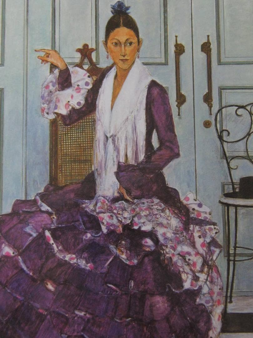 田中実、【爽】、希少な額装用画集より、新品額装付、状態良好