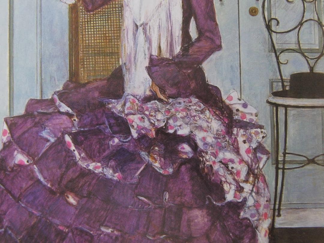 田中実、【爽】、希少な額装用画集より、新品額装付、状態良好